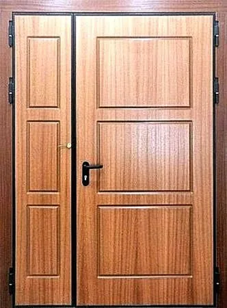 Противопожарная дверь Fahrenheit-60-2 (Противопожарная МДФ) - внешняя сторона