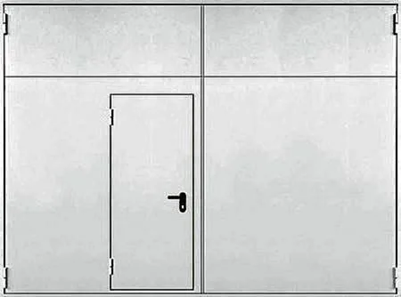 Противопожарные ворота Fenix-3 (Нитроэмаль) - внешняя сторона